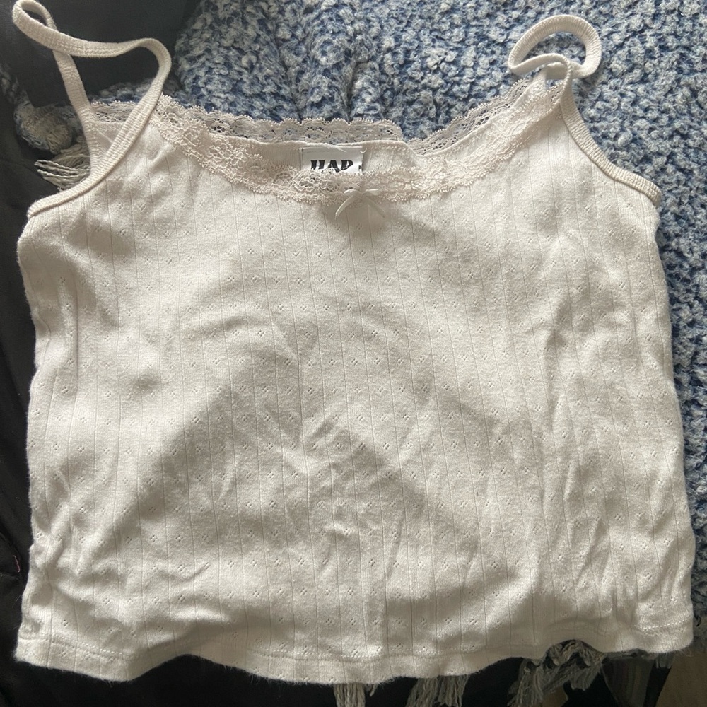 White lace cami